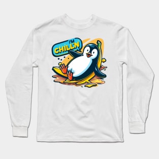 Chillin Penguin Long Sleeve T-Shirt